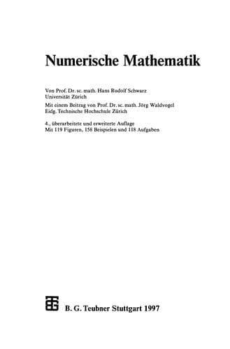 Tapa de Numerische Mathematik