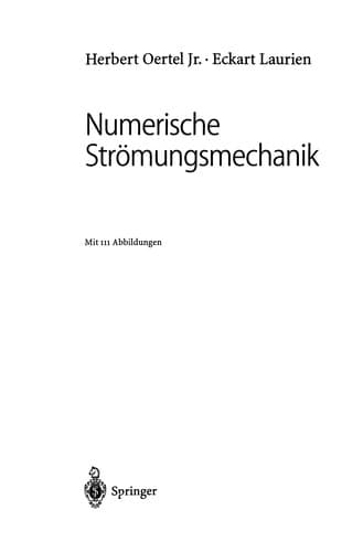 Tapa de Numerische Strömungsmechanik