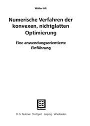 Tapa de Numerische Verfahren der konvexen, nichtglatten Optimierung