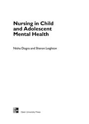 Tapa de Nursing in Child and Adolescent Mental Health