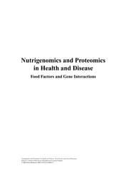 Tapa de Nutrigenomics and proteomics in health and disease