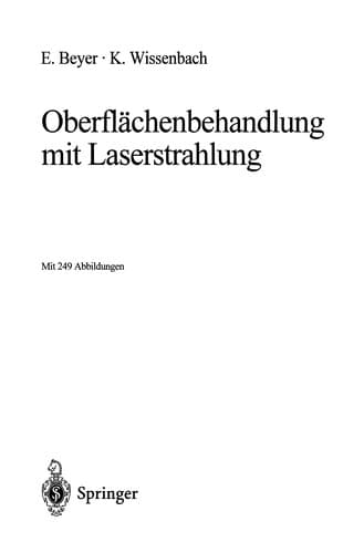 Tapa de Oberflächenbehandlung mit Laserstrahlung