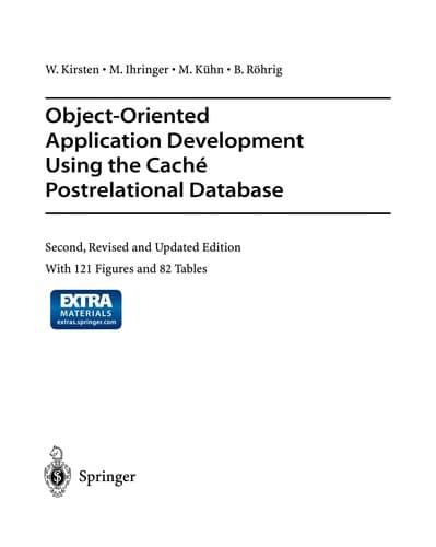 Tapa de Object-Oriented Application Development Using the Caché Postrelational Database