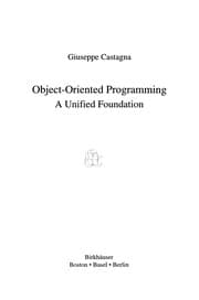 Tapa de Object-Oriented Programming A Unified Foundation