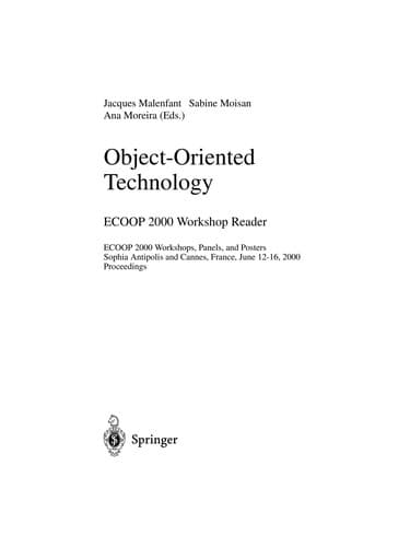 Tapa de Object-Oriented Technology