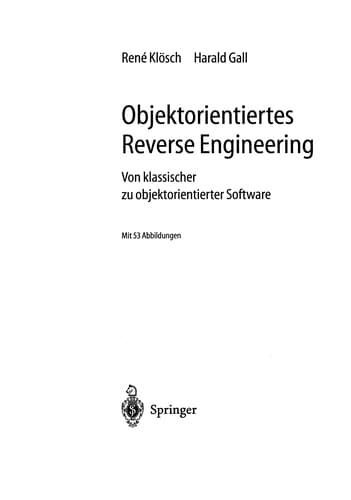 Tapa de Objektorientiertes Reverse Engineering