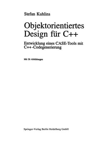 Tapa de Objektorientiertes Design für C++