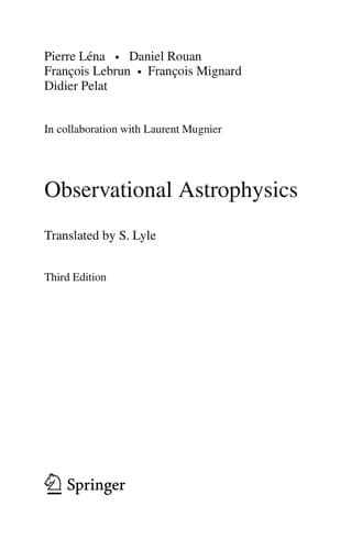 Tapa de Observational astrophysics