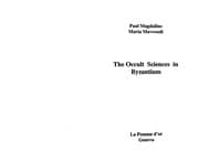 Tapa de The occult sciences in Byzantium