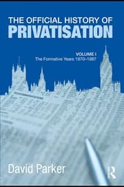 Tapa de The official history of privatisation