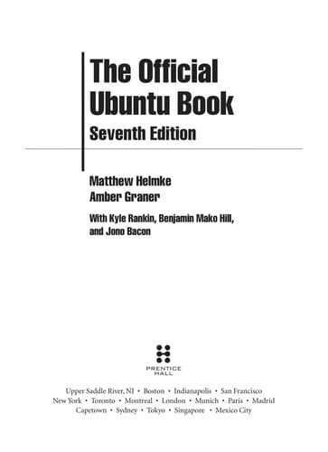 Tapa de The official Ubuntu book