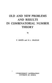 Tapa de Old and new problems and results in combinatorial number theory