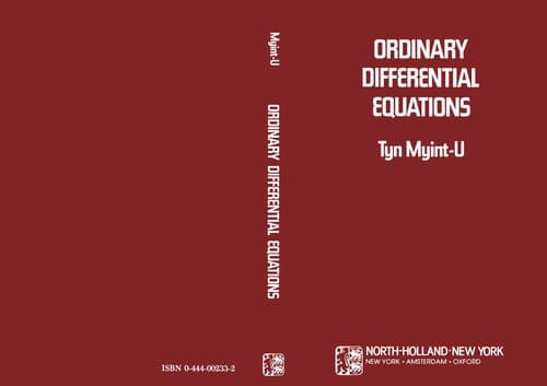 Tapa de Ordinary differential equations