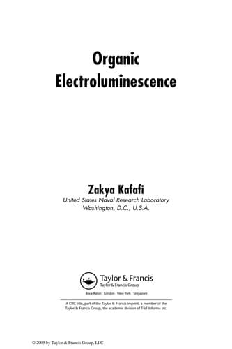 Tapa de Organic electroluminescence