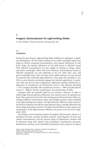 Tapa de Organic light-emitting devices
