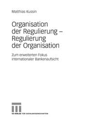 Tapa de Organisation der Regulierung - Regulierung der Organisation