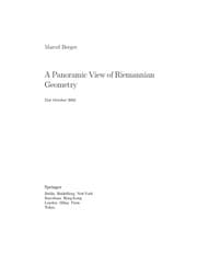 Tapa de A panoramic view of Riemannian geometry