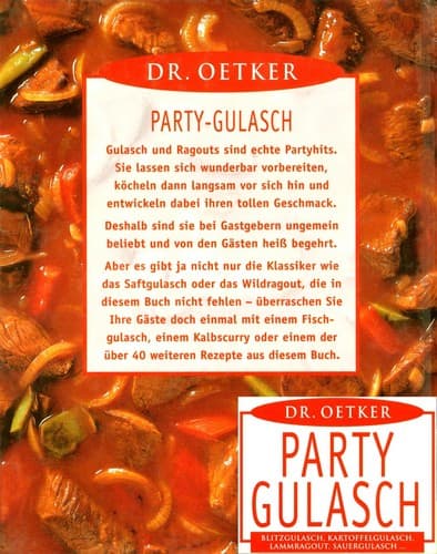 Tapa de Dr. Oetker - Party-Gulasch