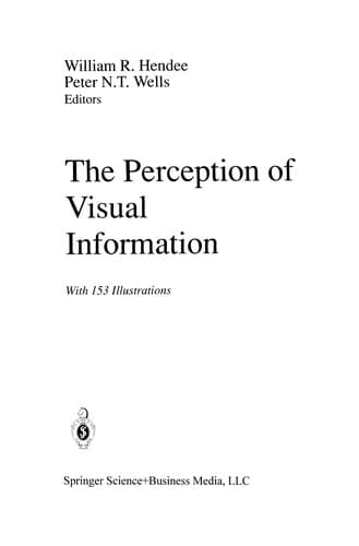 Tapa de The perception of visual information