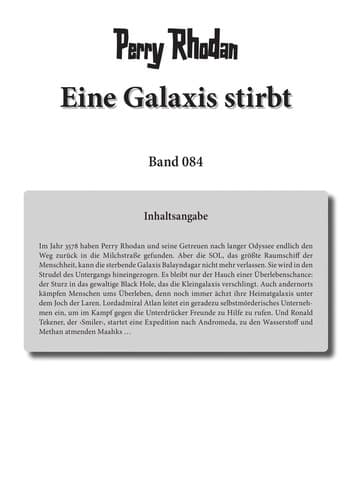 Tapa de Eine Galaxis stirbt