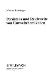 Tapa de Persistenz und Reichweite von Umweltchemikalien