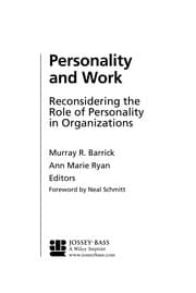 Tapa de Personality and work