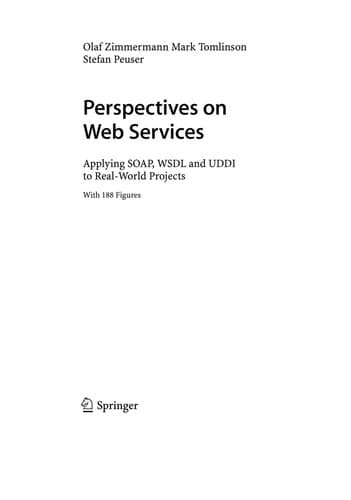 Tapa de Perspectives on Web Services