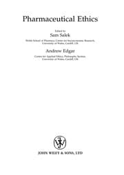 Tapa de Pharmaceutical ethics