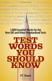 Tapa de Test Words You Should Know