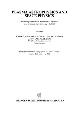 Tapa de Plasma Astrophysics And Space Physics