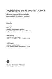 Tapa de Plasticity and failure behavior of solids
