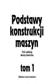Tapa de Podstawy konstrukcji maszyn