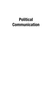 Tapa de Political communication
