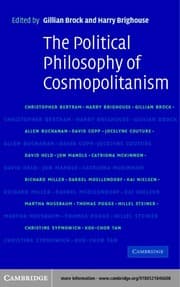 Tapa de The political philosophy of cosmopolitanism