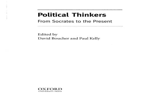 Tapa de Political thinkers