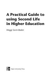 Tapa de A practical guide to using Second life in higher education