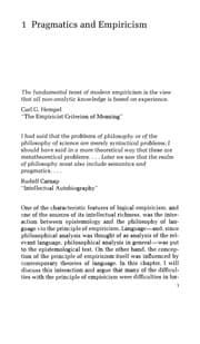 Tapa de Pragmatics and empiricism