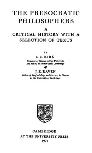 Tapa de Presocratic Philosophers