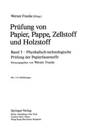 Tapa de Prüfung von Papier, Pappe, Zellstoff und Holzstoff