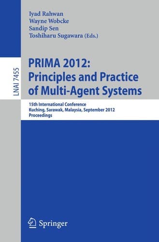 Tapa de PRIMA 2012: Principles and Practice of Multi-Agent Systems