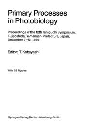 Tapa de Primary Processes in Photobiology