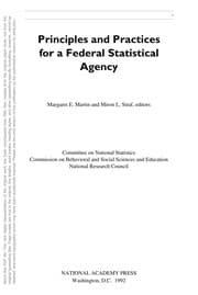 Tapa de Principles and practices for a federal statistical agency