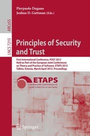 Tapa de Principles of Security and Trust