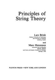 Tapa de Principles of string theory