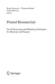 Tapa de Printed biomaterials
