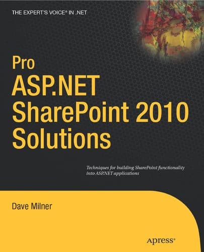 Tapa de Pro ASP.NET SharePoint 2010 solutions