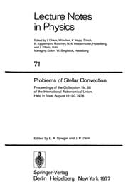 Tapa de Problems of stellar convection