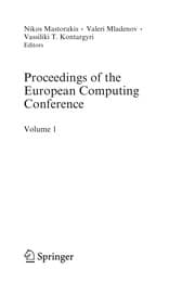 Tapa de Proceedings of the European Computing Conference