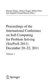 Tapa de Proceedings of the International Conference on Soft Computing for Problem Solving (SocProS 2011) December 20-22, 2011