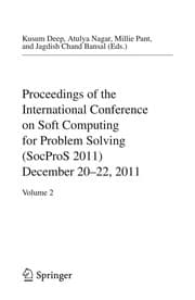 Tapa de Proceedings of the International Conference on Soft Computing for Problem Solving (SocProS 2011) December 20-22, 2011
